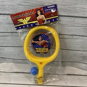 Wonder Woman Paddle Ball Set New In Pack 2019 Rare Sports Tennis Beach Toy NIP - Picture 1 of 12