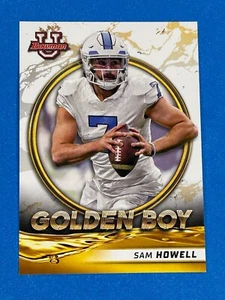 2021-22 Bowman University Golden Boy Sam Howell #GB-15 Rookie RC UNC Washington - Picture 1 of 3