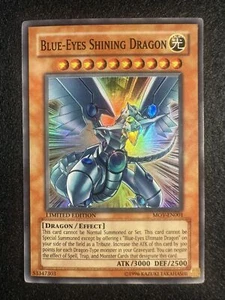 Yugioh TCG MOV-EN001 Blue-Eyes Shining Dragon Promo Foil LP/MP - Picture 1 of 2