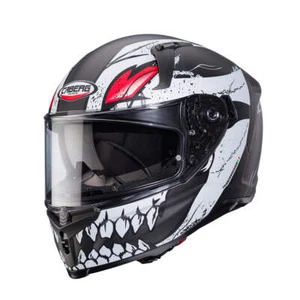 CASCO INTEGRALE CABERG AVALON X PUNK MATT GREY\ RED\ WHITE COD. C2QF60K8 - Picture 1 of 11