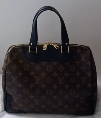 AUTÉNTICO BOLSO CARTERA LOUIS VUITTON RETIRO CASI NUEVO MARRÓN CON RIBETE DE CUERO NEGRO Foto 1 de 4