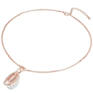 Lulu Jane Halskette mit Anhänger Perlmutt rosevergoldet Kristalle Swarovski Neu - Bild 1 von 2