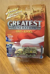 Johnny Lightning Greatest Generation Grit & Steel WWII M2 Half-Track R2 VB 2018 - Foto 1 di 2