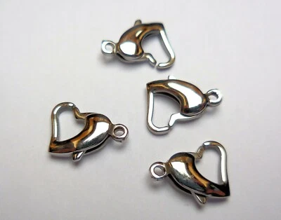 1 EDELSTAHL KARABINER IN HERZFORM 16x9,5 mm ORIGINALFARBE BESTE QUALITÄT /468 - Bild 1 von 4