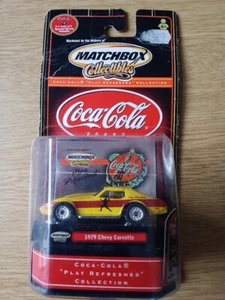 Matchbox Coca Cola "Play Refreshed" Yellow 1979 Chevy Corvette Scale 1:64. - Picture 1 of 4
