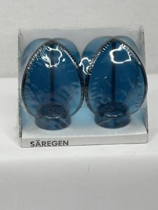 Terminali asta tenda plastica blu Ikea Saregen 802.171.90 3"x2" - Foto 1 di 3