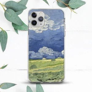 Van Gogh Painting Green Fields Case For iPhone 8 X SE 11 12 13 14 15 Pro Max XR - Picture 1 of 1