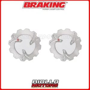 KIT DISCHI FRENO BRAKING BETA ARK LC 50 1999 - ANTERIORE + POSTERIORE [WAVE FIS - Picture 1 of 5