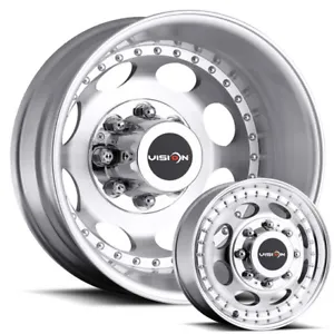 19.5" Dually Wheels Chevy Ford Dodge Ram GMC 3500 F350 Vision Heavy Haulers - Picture 1 of 6