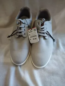 Zara Man Light Gray Lace Up Fabric Material Sneakers 5559/302 - Picture 1 of 5