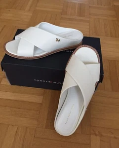 Tommy Hilfiger Leder Sandalen - Gr. 36, weiß - NEU & OVP - Bild 1 von 4