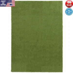 5'x7' Green Luxury Faux Durable Grass Indoor Outdoor Area Rug Easy Care NEW - Picture 1 of 10