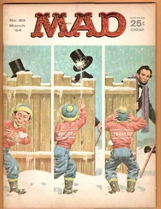 Mad Magazine #85, marzo de 1964 - Cubierta de Abe Lincoln, ¡muy buen estado! - Imagen 1 de 1