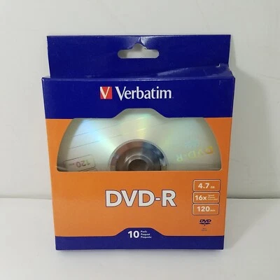 Verbatim DVD-R 10 Pack 4.7 GB 16x Speed 120 Minutes - Image 1 of 4