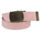 New Ctm Cotton Web 1.5 Inch Adjustable Military Buckle Belt