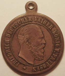 Médaille Allemagne, Prusse, Frédéric V & Guillaume II, Vers 1870 !! - Imagen 1 de 2