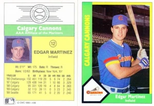 1990 CMC Pro Cards Minor League Baseball Error Tino Mariinez - Edgar Martinez - Bild 1 von 1