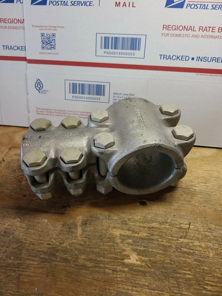 Anderson  Substation Pipe Tee Connector....1" IPS - 2" IPS..SEE PHOTOS.. - Image 1 of 4