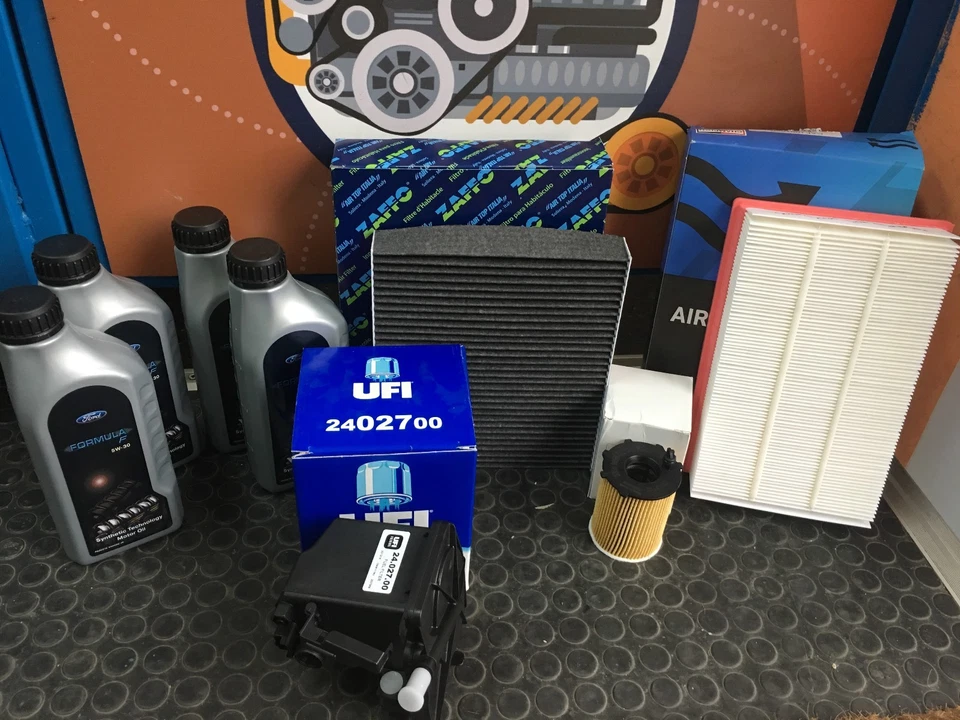 KIT TAGLIANDO FORD FOCUS C-MAX 1.6 TDCI 90 CV 109 CV ANNO 2005 E 4 LT FORD 5W30