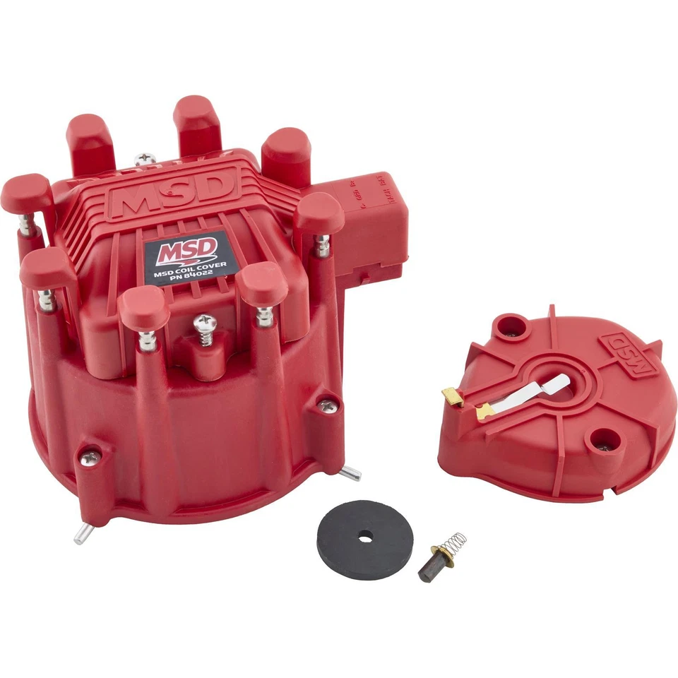 MSD 84023 HEI Extreme Cap and Rotor Kit, Red - Image 1 of 4