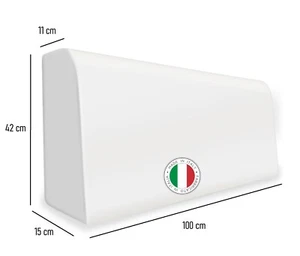 GOMMAPIUMA CUSCINO SCHIENALE SPALLIERA LETTO DIVANO IMBOTTITURA POLIURETANO 100 - Foto 1 di 9
