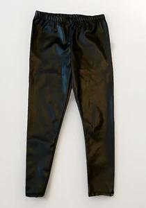 Girls Toddler Bebe Girls Black Pleather Pants Size 5/6 - Picture 1 of 3