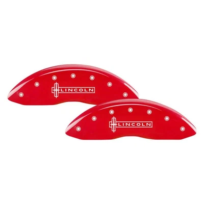 For Lincoln MKS 13-16 Caliper Covers Gloss Red Caliper Covers w Lincoln / MKS Foto 1 de 2
