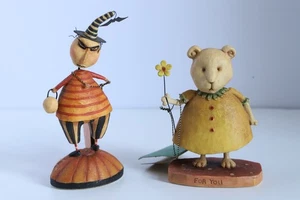 August Moon by "Dan DiPaolo" Set of Two Figures - Batty Boy & Cloe - 2005 - Picture 1 of 13