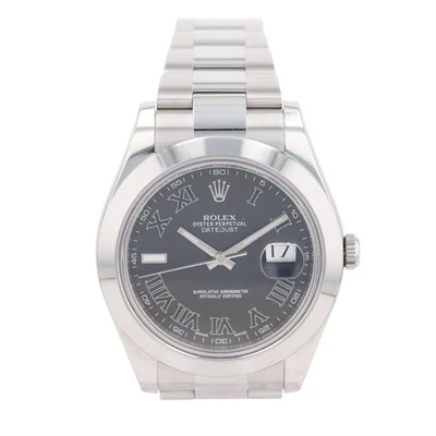 Rolex Datejust II 41mm Black Dial Automatic Stainless Steel Men's Wristwatch - Image 1 of 4