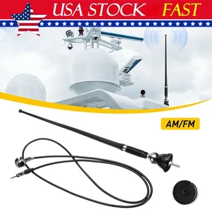 NEW Waterproof Car Radio Antenna FM AM Aerial for ATV UTV Motorcycle Truck Yacht - Picture 1 of 12