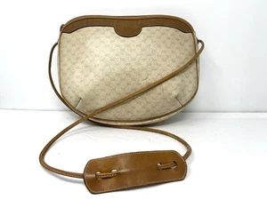 Vintage GUCCI Micro GG PVC Leather Shoulder Cross Body Bag - Picture 1 of 24