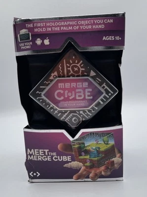Novo brinquedo de jogo virtual Merge Cube segurar hologramas em sua mão para iOS Android - Imagem 1 de 4