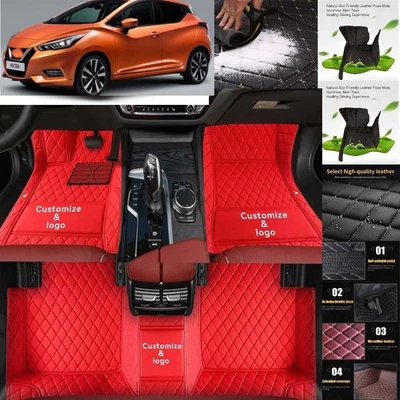For Nissan MICRA Car Floor Mats Carpets Cargo Liners Custom All Weather - Imagem 1 de 4