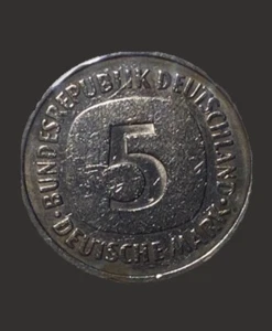 GERMANY - FEDERAL REPUBLIC, 5 Mark 1975-F (FM83) - Picture 1 of 2