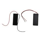 2X(2 x 2 x AAA 3 V Battery Holder Case Box Wire ON / OFF Switch m Cover P3G2)
