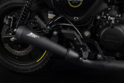 Chinelo de escape Royal Enfield HNTR 350 Zard preto do modelo 2022 Euro 5 - Imagem 1 de 2