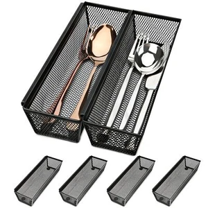 Silverware Drawer Organizer Silverware Organizer For Drawer 6 Pack Utensil Organ - Picture 1 of 6