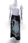Calypso Saint Barth Women's Silk Paisley Print Maxi Skirt Multicolor Size L