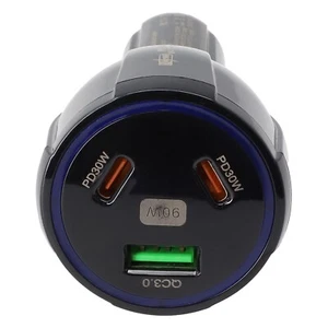 90W LED 3 Anschl??sse Kfz Ladeger?t schnelles Aufladen PD USB C Typ C Adapter - Zdjęcie 1 z 24