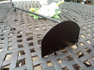 LOG BASKET BURNER FIRE ASH SCRAPER black iron 18" cinders wood burning - Picture 1 of 7