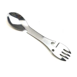 Stainless Spoon Fork Knife Opener Multi-Tool / Camping Survival Kit Picnic Spork - Picture 1 of 9