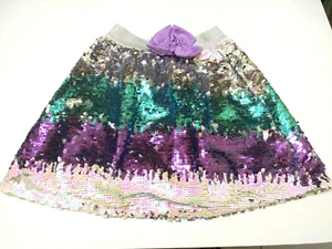 Shiny Sequin Lilac JoJo Siwa Nickelodean Girls Skirt XS Size 4  - Picture 1 of 1