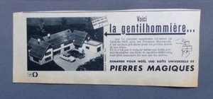 PUBLICITE ANCIENNE ADVERT CLIPPING 111017 JEUX LA GENTIHOMMIÈRE PIERRES MAGIQUES - Imagen 1 de 1