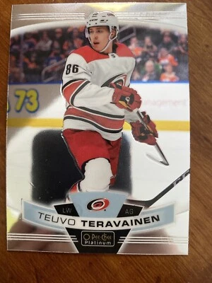 19-20 UD O-Pee-Chee Platinum 27 Teuvo Teravainen - Image 1 of 2