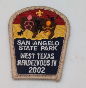 Parche IV Boy Scouts BSA 2002 San Angelo State Park West Texas Rendezvous - Imagen 1 de 1