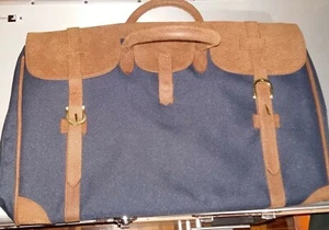 BORSONE DA VIAGGIO - COLORE BLU E BEIGE  - Foto 1 di 4