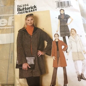 Abrigos sueltos para mujer/Misses patrón de costura/Butterick B6394/ZZ L-XXL/UCN - Imagen 1 de 6
