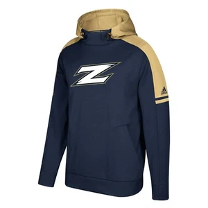 Akron Zips NCAA Adidas Men's Navy Blue Game Built Sideline Player Hoodie - Picture 1 of 1