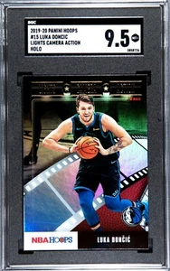 Luka Doncic 2019-20 #15 Lights Camera Action Holo SGC 9.5 Mt+ - Picture 1 of 2