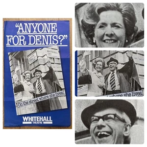 Anyone For Dennis? Whitehall Theatre Signed Poster 8 Signatures Joan Sanderson - Picture 1 of 15